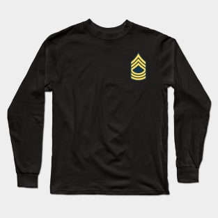 POCKET - MSG - Master Sergeant  - Blue wo Txt Long Sleeve T-Shirt